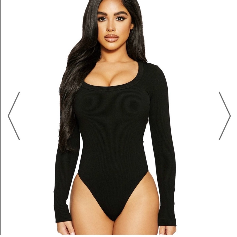 NWOT Naked Wardrobe Oh-So-Snatched Black Bodysuit | XL